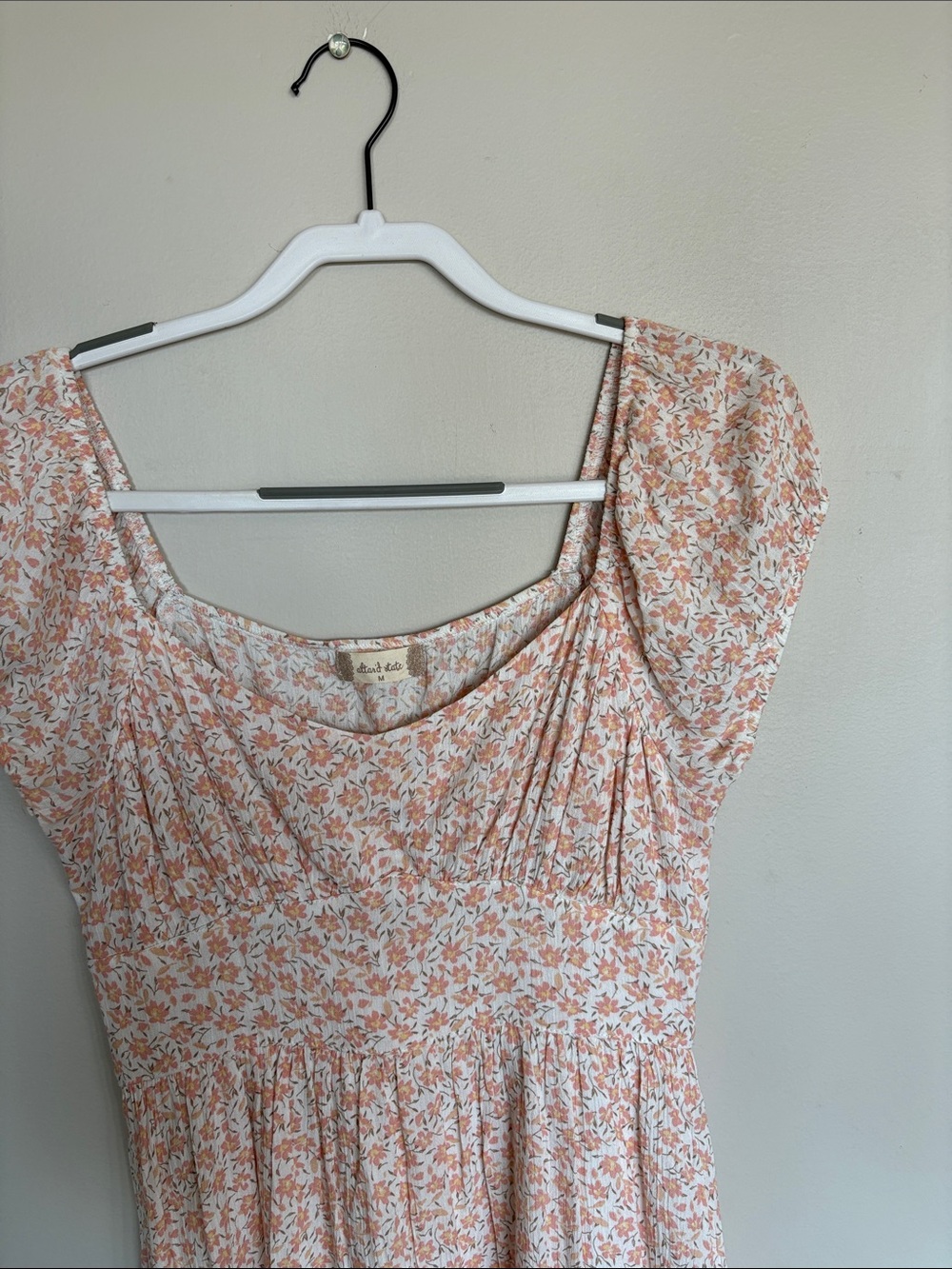 Altar’d State Floral Babydoll Mini Dress Size Medium Cottagecore - Picture 3 of 6
